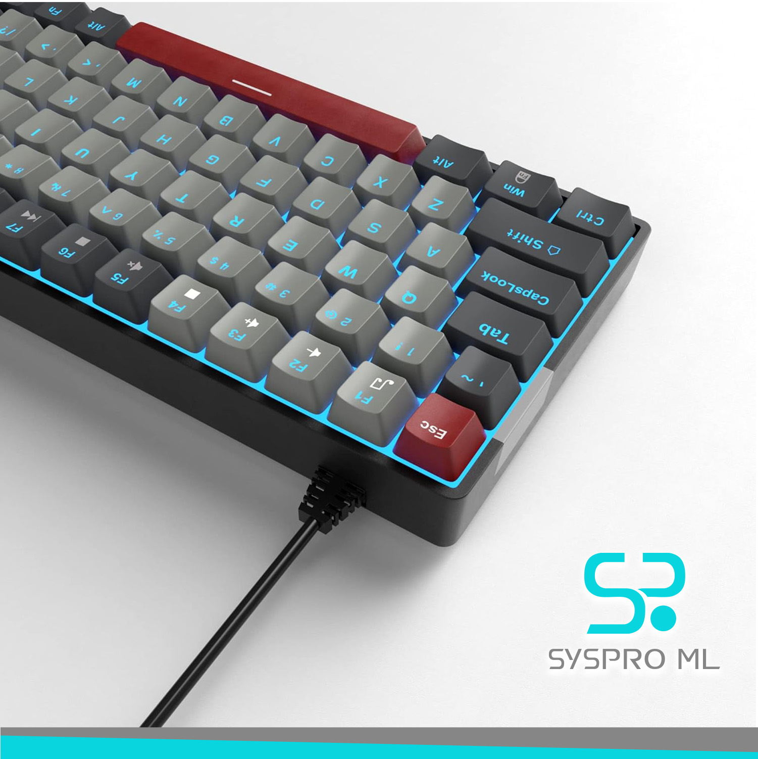 Teclado Mecánico MageGee 75 % con iluminación RGB - Imagen 3