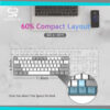 Teclado Mecánico Gamer 60 % AULA con iluminación RGB - Imagen 3