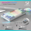 Teclado Mecánico Gamer 60 % AULA con iluminación RGB - Imagen 4