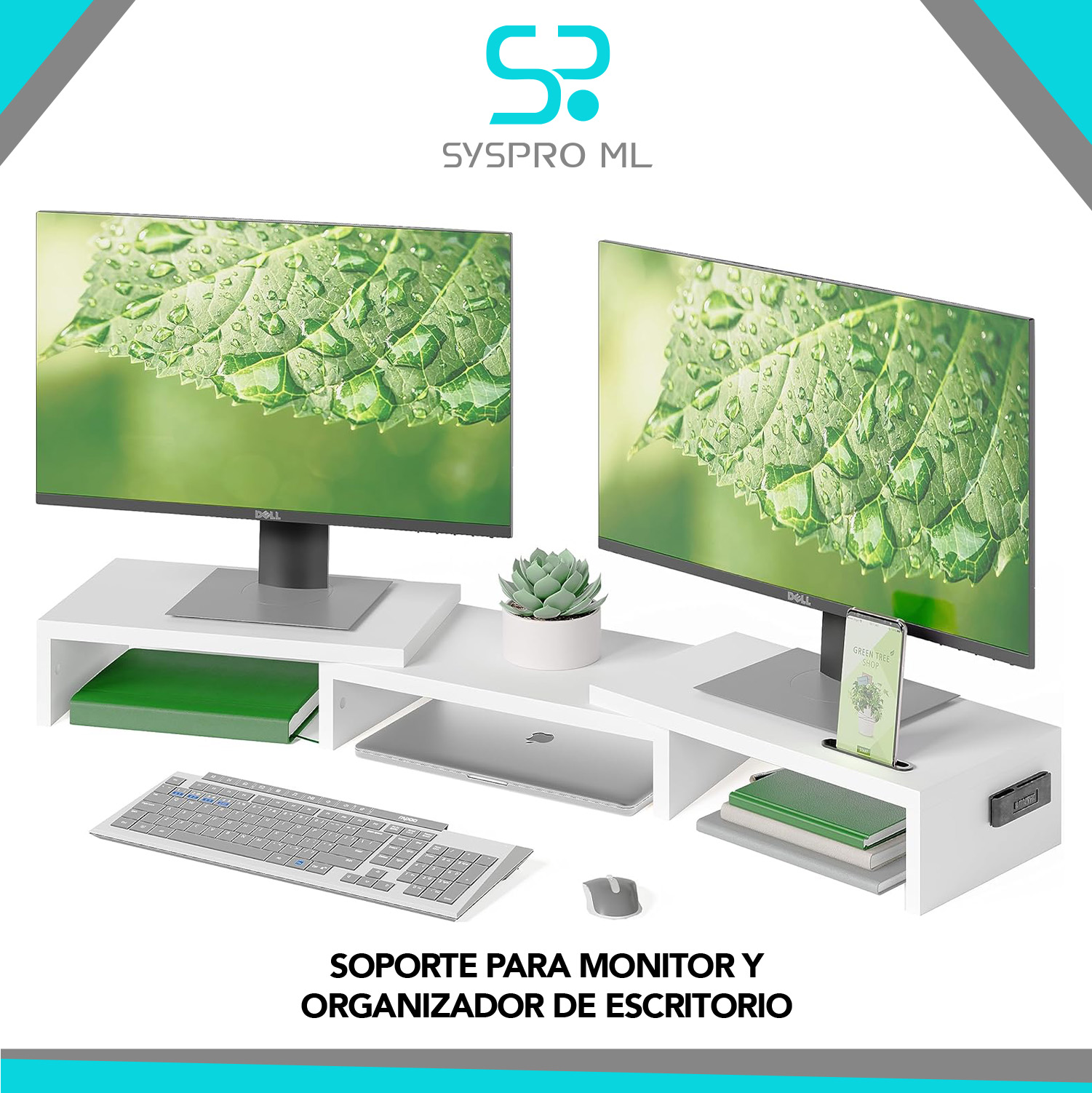 Soporte Doble BONTEC para Monitores.
