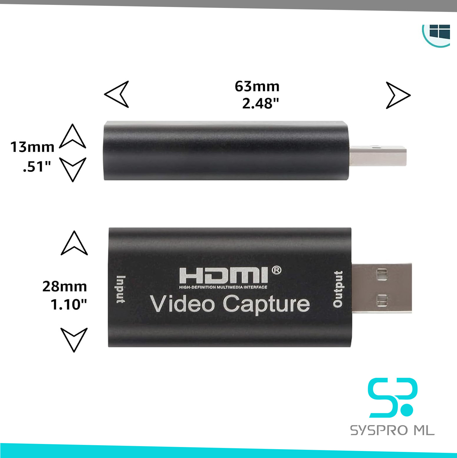 Tarjeta de Captura de Video HDMI a USB AXHDCAP – 4K a 1080P Plug & Play. - Imagen 3