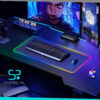 Alfombrilla RGB Grande para Gaming con Control Táctil y Base Antideslizante. - Imagen 3