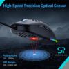 Mouse Gamer ultraligero TMKB Falcon M1SE con diseño de panal. - Imagen 2