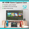 Tarjeta de Captura de Video Dcyfol – HDMI 4K a USB, Full HD 1080p 60FPS (Negro). - Imagen 3
