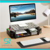 Organizador de Escritorio gianotter con Cajón y Porta Bolígrafos – Negro. - Imagen 4