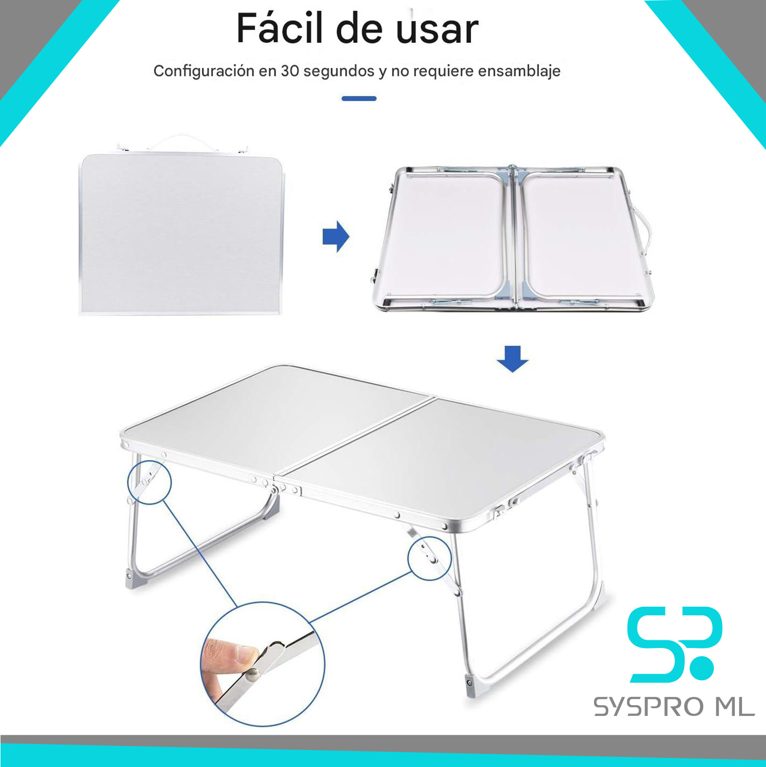 Mesa plegable multiusos para laptop - Imagen 4
